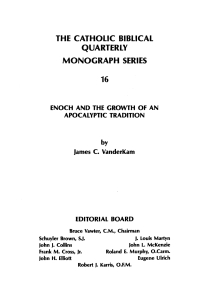 Cover image: Enoch and the Growth of and Apocalyptic Tradition 9781666786286