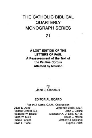 Cover image: A Lost Edition of the Letters of Paul 9781666786439