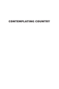 Cover image: Contemplating Country 9781666788440