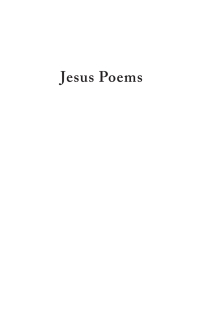 Imagen de portada: Jesus Poems 9781666788952