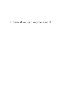 Cover image: Domination or Empowerment? 9781666793642