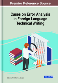 Imagen de portada: Cases on Error Analysis in Foreign Language Technical Writing 9781668462225