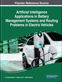 Omslagafbeelding: Artificial Intelligence Applications in Battery Management Systems and Routing Problems in Electric Vehicles 9781668466315