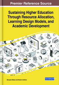 Imagen de portada: Sustaining Higher Education Through Resource Allocation, Learning Design Models, and Academic Development 9781668470596