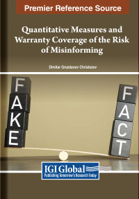 表紙画像: Quantitative Measures and Warranty Coverage of the Risk of Misinforming 9781668488003