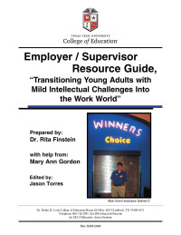 Cover image: Employer/Supervisor Resource Guide 9781450016780