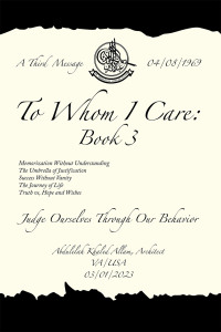 Cover image: To Whom I Care:     				 Book 3 9781669867357
