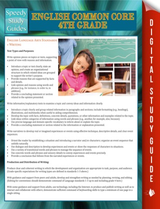 Cover image: English Common Core 4th Grade (Speedy Study Guide) 9781680321470