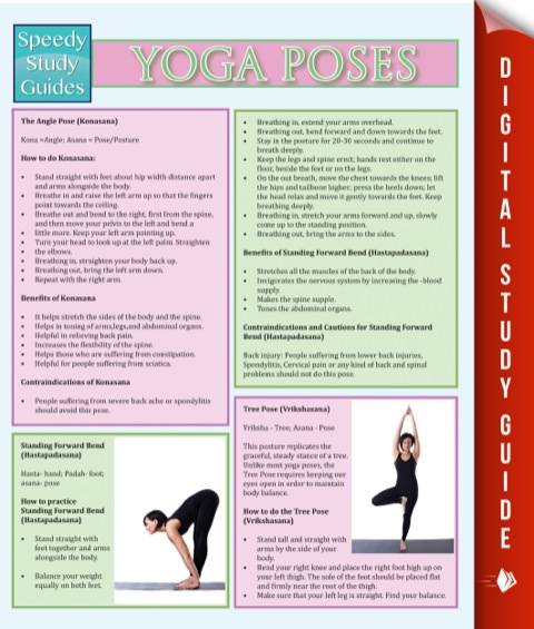 Yoga Poses: Speedy Study Guides - FULL INSTANT DOWNLOAD | PDF DOCX EPUB