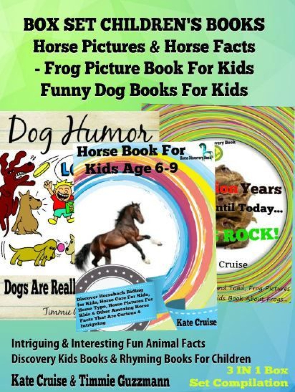 Box Set Children’s Books: Horse Pictures & Horse Facts – Frog Picture Book For Kids – Funny Dog Books For Kids