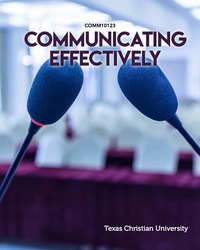 Cover image: COMM 10123: Communicating Effectively 1st edition 9781680364750