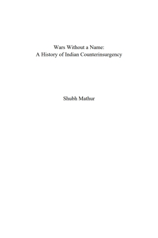Cover image: Wars Without a Name 9781680535778