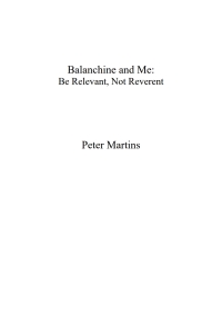 Cover image: Balanchine and Me 9781680536263