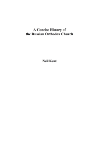 Imagen de portada: A Concise History of the Russian Orthodox Church 9781680539059
