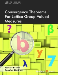 Cover image: Convergence Theorems for Lattice Group-Valued Measures 1st edition 9781681080109