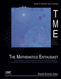 Cover image: The Mathematics Enthusiast - Issue: Volume 13 #1-2 9781681236339