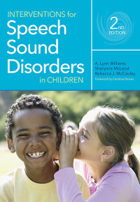 Imagen de portada: Interventions for Speech Sound Disorders in Children 2nd edition 9781681253589
