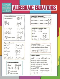 Cover image: Algebraic Equations (Speedy Study Guides) 9781681275420