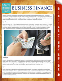 表紙画像: Business Finance (Speedy Study Guides) 9781681275925