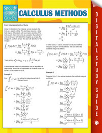 صورة الغلاف: Calculus Methods (Speedy Study Guides) 9781681276304