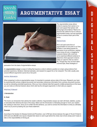 Cover image: Argumentative Essay (Speedy Study Guides) 9781681276366