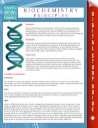 Cover image: Biochemistry Principles (Speedy Study Guides) 9781681279299