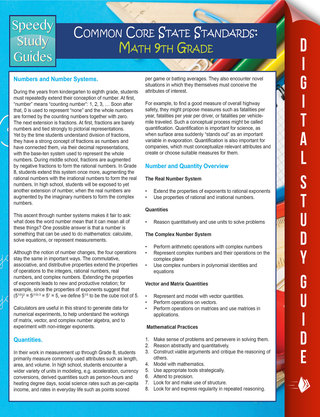 Cover image: Common Core State Standards: Math 9th Grade (Speedy Study Guides) 9781681456539