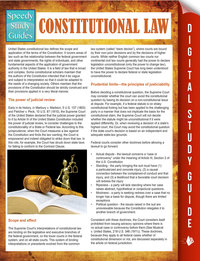 Cover image: Constitutional Law (Speedy Study Guides) 9781681458991
