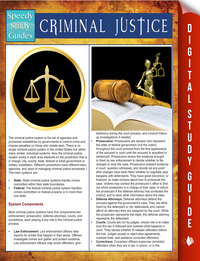 Imagen de portada: Criminal Justice (Speedy Study Guides) 9781681459035