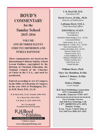 Imagen de portada: 2015-2016 Boyd's Commentary
