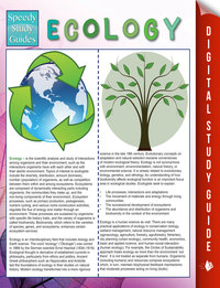 صورة الغلاف: Ecology (Speedy Study Guides) 9781681850108
