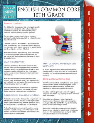 صورة الغلاف: English Common Core 10th Grade (Speedy Study Guides) 9781681850153