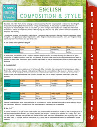 صورة الغلاف: English Composition And Style (Speedy Study Guides) 9781681850351