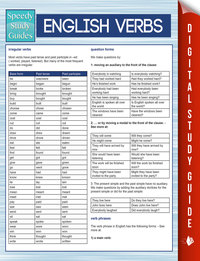 صورة الغلاف: English Verbs (Speedy Study Guides) 9781681850405