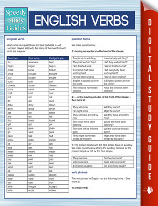 Cover image: English Verbs (Speedy Study Guides) 9781681850405