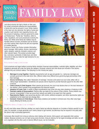 صورة الغلاف: Family Law (Speedy Study Guides) 9781681856100