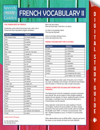 Omslagafbeelding: French Vocabulary II (Speedy Language Study Guides) 9781681856629