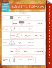 Cover image: Geometric Formulas (Speedy Study Guides) 9781681856636