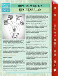Titelbild: How To Write A Business Plan (Speedy Study Guides) 9781681856773