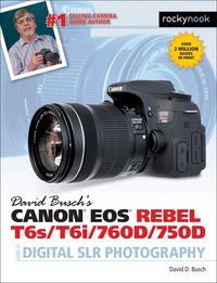 Omslagafbeelding: David Busch’s Canon EOS Rebel T6s/T6i/760D/750D Guide to Digital SLR Photography 1st edition 9781681980560