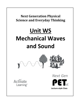 Cover image: Next Gen PET, Unit WS: Mechanical Waves and Sound (lecture style) 1st edition 9781682313398