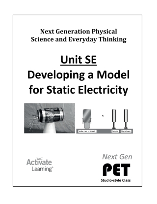 Cover image: Next Gen PET, Unit SE: Developing a Model for Static Electricity (studio style) 1st edition 9781682313480