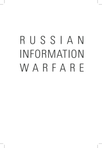 Cover image: Russian Information Warfare 9781682477199