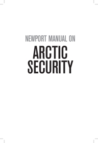 Imagen de portada: Newport Manual on Arctic Security 9781682478295