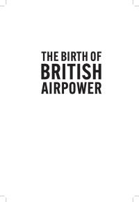 Cover image: The Birth of British Airpower 9781682471821