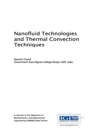 Cover image: Nanofluid Technologies and Thermal Convection Techniques 9781683180067