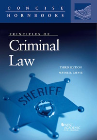 Cover image: LaFave's Principles of Criminal Law 3rd edition 9781683285359