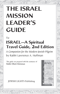 Cover image: Israel Mission Leader's Guide 1st edition 9781580230858