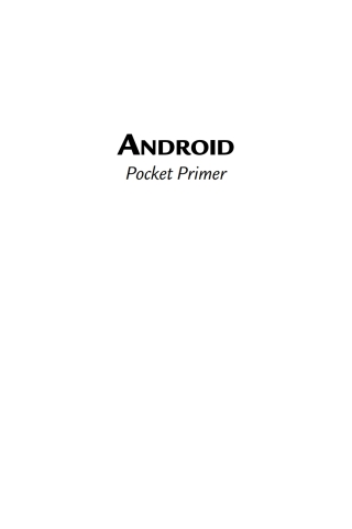 表紙画像: Android 1st edition 9781683920885