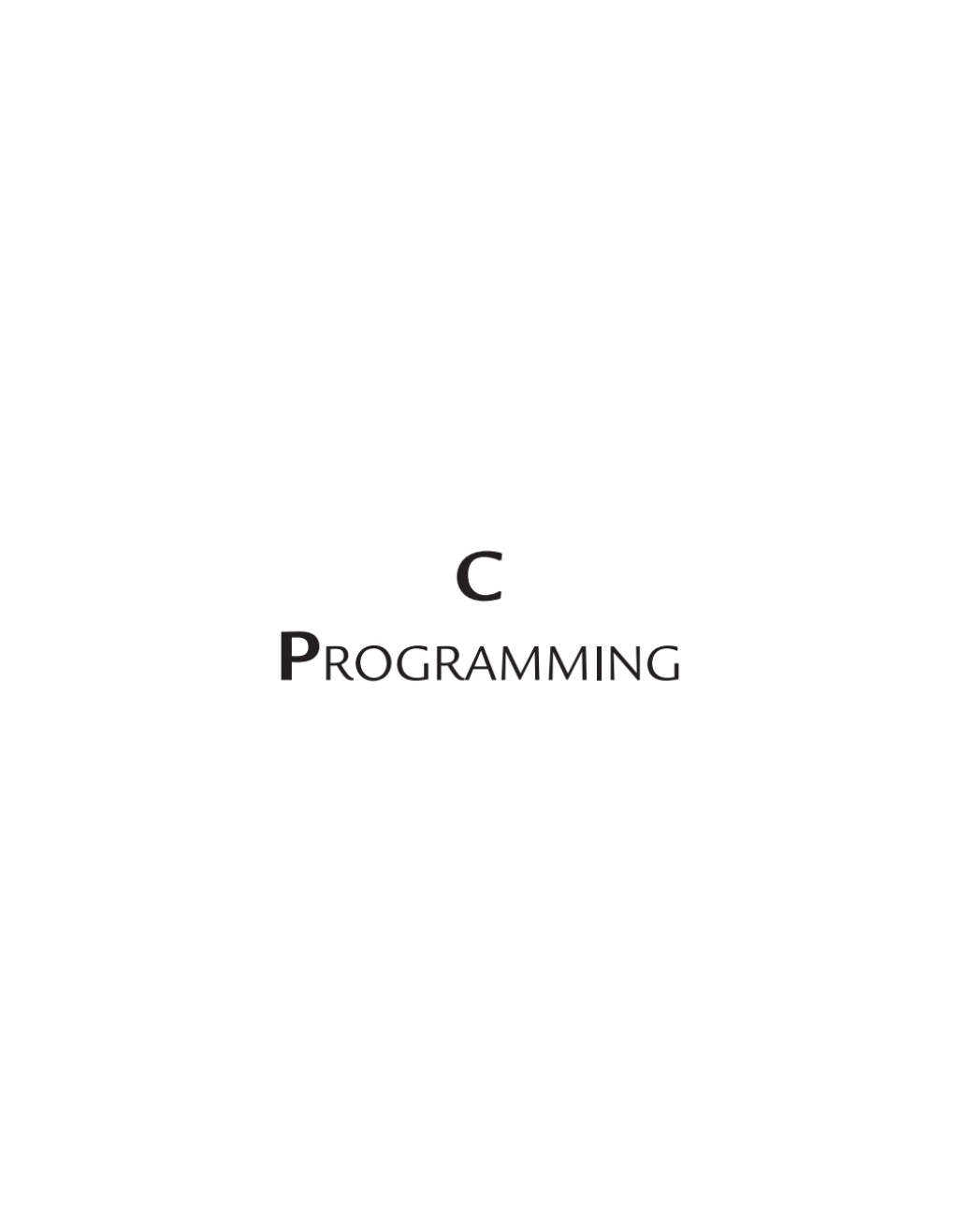 C Programming - 1st Edition (eBook)